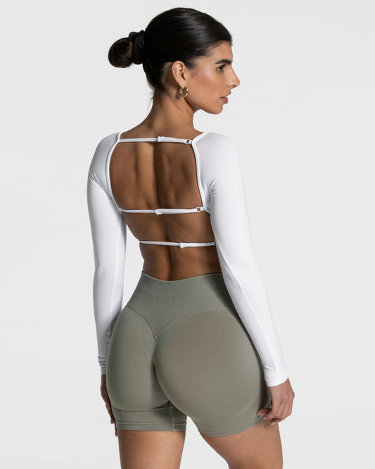 Femme Backless Longsleeve ‘White’