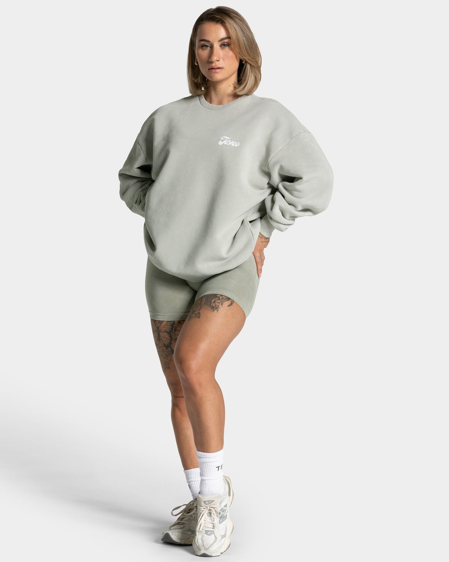 Acid Oversized Sweater "Salbei"