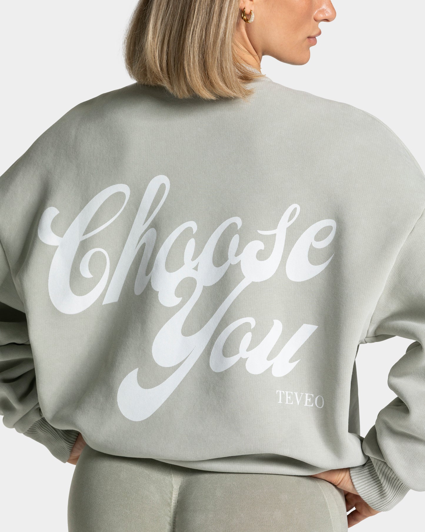 Acid Oversized Sweater "Salbei"