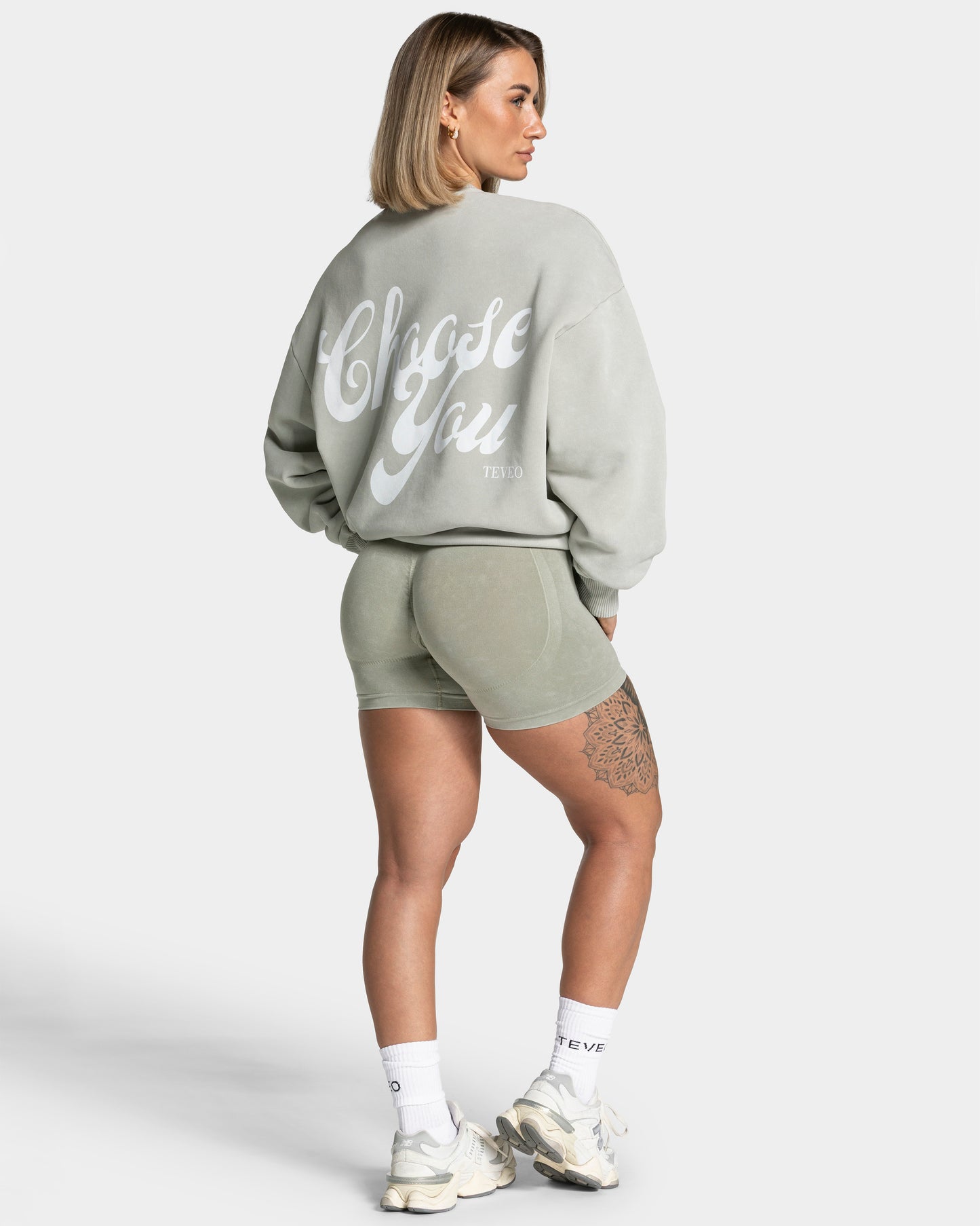 Acid Oversized Sweater "Salbei"