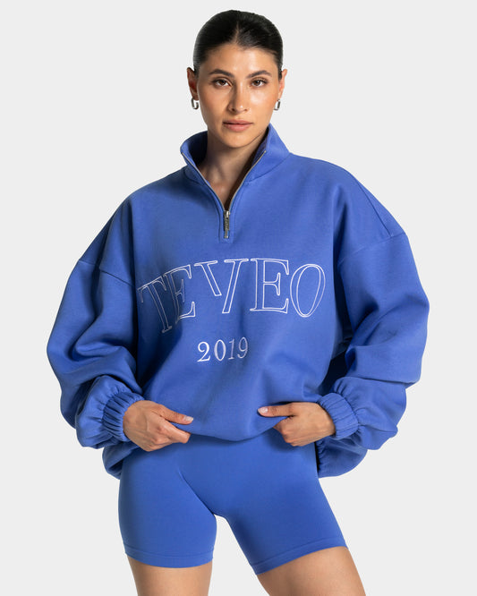 Femme Half Zip Sweater ‘Royal Blue’