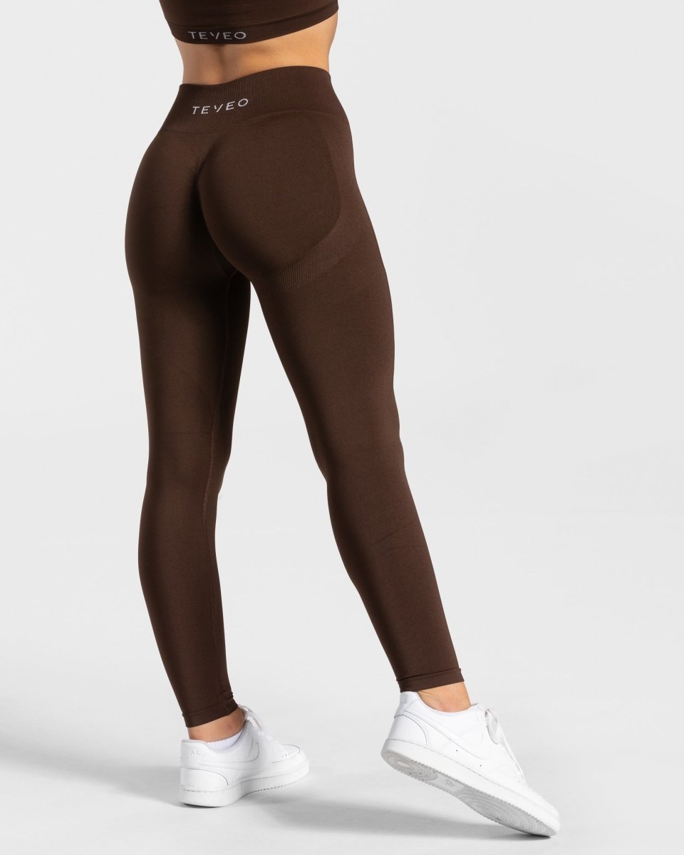 Charming Scrunch Leggings "Braun" - TEVEO