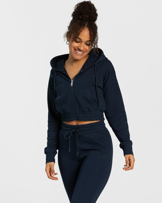 Classic Zip Hoodie "Dunkelblau" - TEVEO