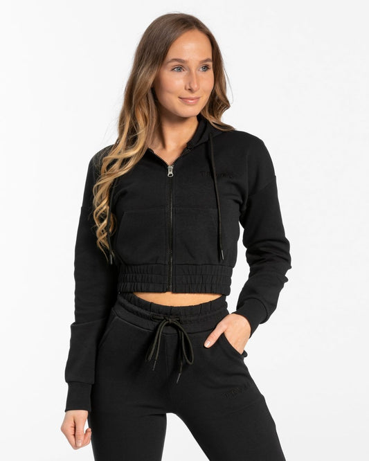 Classic Zip Hoodie "Schwarz" - TEVEO