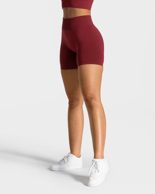 Timeless Scrunch Short "Weinrot" - TEVEO