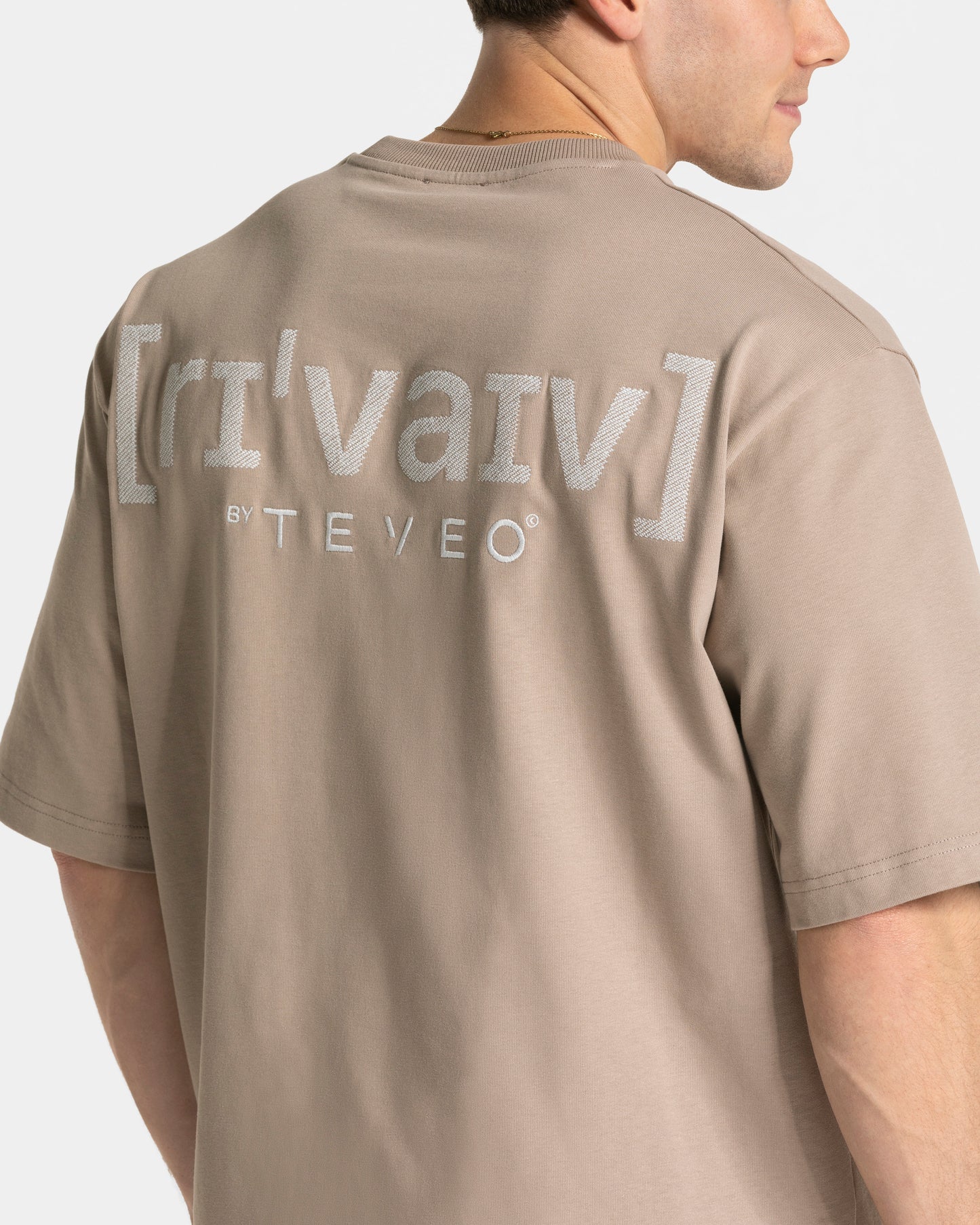 T-shirt oversize RI’VAIV "Tortora"
